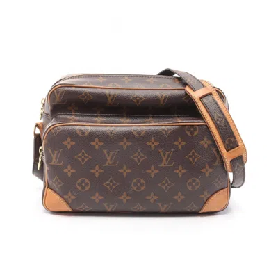 Pre-owned Louis Vuitton Brown Coated Canvas Monogram Pvc Leather Shoulder Bag ()
