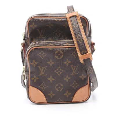 Pre-owned Louis Vuitton Brown Coated Canvas Monogram Pvc Leather Shoulder Bag ()