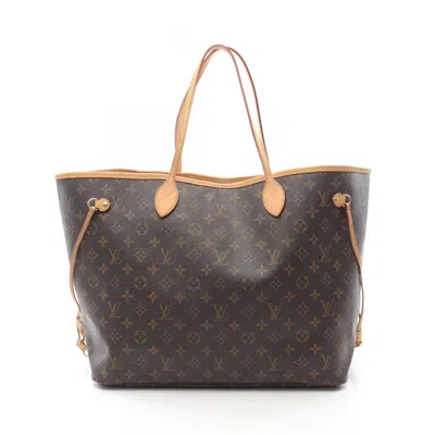 Pre-owned Louis Vuitton Brown Coated Canvas Monogram Pvc Leather Tote Bag ()