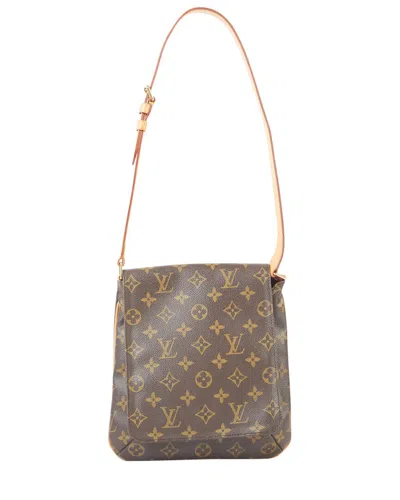Pre-owned Louis Vuitton Brown Coated Canvas Musette Salsa Short Strap (authentic Pre-  Owned)