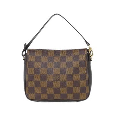 Pre-owned Louis Vuitton Brown Coated Canvas Pouch Shoulder Bag ()