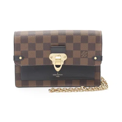 Pre-owned Louis Vuitton Brown Coated Canvas Pvc Damier Canvas Leather Shoulder Bag ()