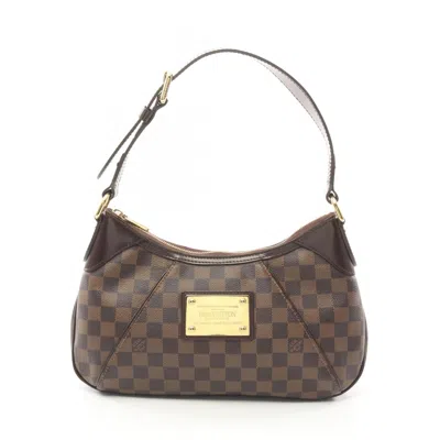 Pre-owned Louis Vuitton Brown Coated Canvas Pvc Damier Canvas Leather Shoulder Bag ()