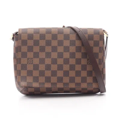 Pre-owned Louis Vuitton Brown Coated Canvas Pvc Damier Canvas Leather Shoulder Bag ()
