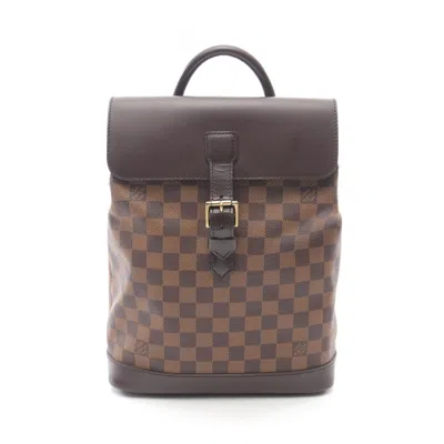 Pre-owned Louis Vuitton Brown Coated Canvas Pvc Leather Backpack ()