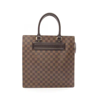 Pre-owned Louis Vuitton Brown Coated Canvas Pvc Leather Damier Canvas Tote Bag ()