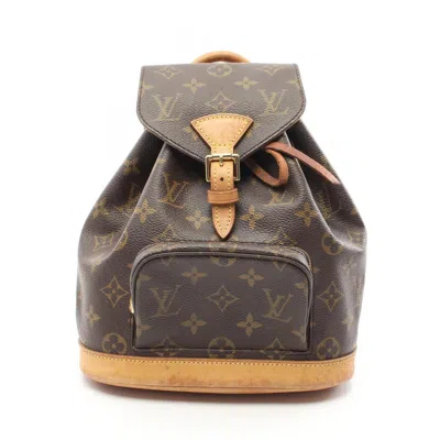 Pre-owned Louis Vuitton Brown Coated Canvas Pvc Leather Monogram Backpack ()