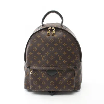Pre-owned Louis Vuitton Brown Coated Canvas Pvc Leather Monogram Backpack ()