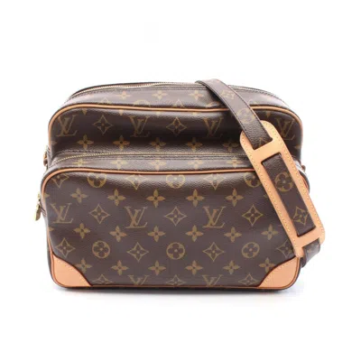 Pre-owned Louis Vuitton Brown Coated Canvas Pvc Leather Monogram Shoulder Bag ()