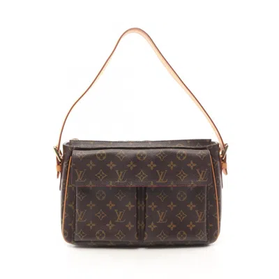 Pre-owned Louis Vuitton Brown Coated Canvas Pvc Leather Shoulder Bag ()