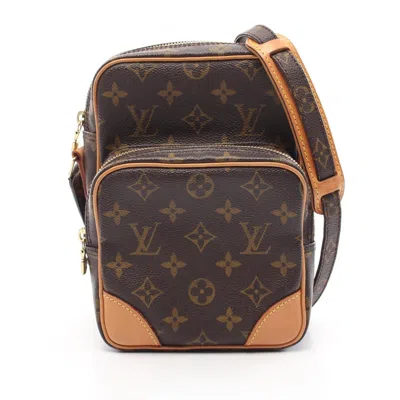 Pre-owned Louis Vuitton Brown Coated Canvas Pvc Leather Shoulder Bag ()