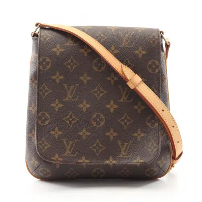 Pre-owned Louis Vuitton Brown Coated Canvas Pvc Leather Shoulder Bag ()