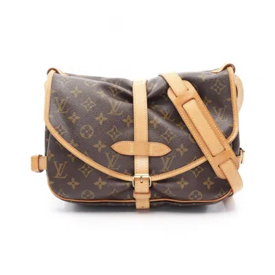Pre-owned Louis Vuitton Brown Coated Canvas Pvc Leather Shoulder Bag ()