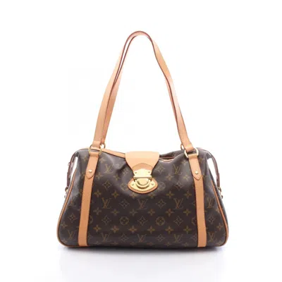 Pre-owned Louis Vuitton Brown Coated Canvas Pvc Leather Shoulder Bag ()