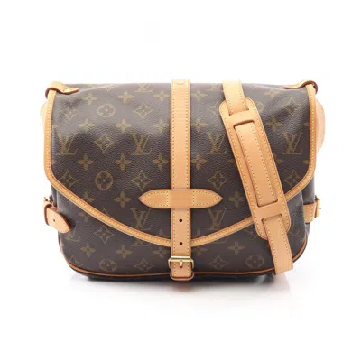 Pre-owned Louis Vuitton Brown Coated Canvas Pvc Leather Shoulder Bag ()