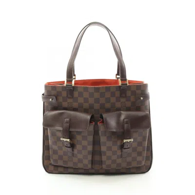 Pre-owned Louis Vuitton Brown Coated Canvas Pvc Leather Tote Bag ()