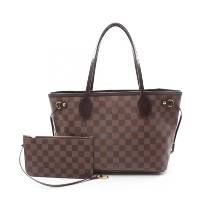 Pre-owned Louis Vuitton Brown Coated Canvas Pvc Leather Tote Bag ()