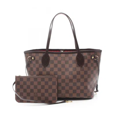 Pre-owned Louis Vuitton Brown Coated Canvas Pvc Leather Tote Bag ()