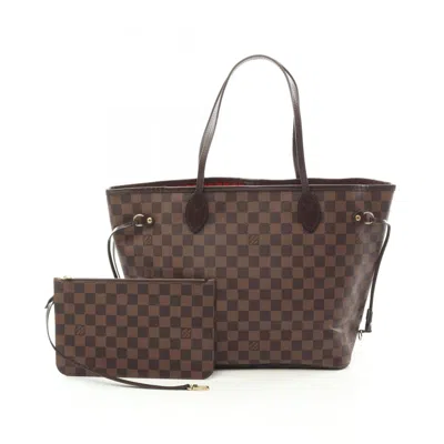 Pre-owned Louis Vuitton Brown Coated Canvas Pvc Leather Tote Bag ()