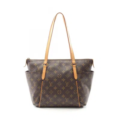 Pre-owned Louis Vuitton Brown Coated Canvas Pvc Leather Tote Bag ()