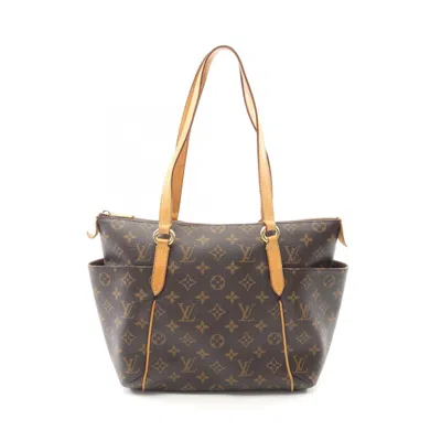 Pre-owned Louis Vuitton Brown Coated Canvas Pvc Leather Tote Bag ()