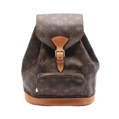 Pre-owned Louis Vuitton Brown Coated Canvas Pvc Monogram Leather Backpack ()