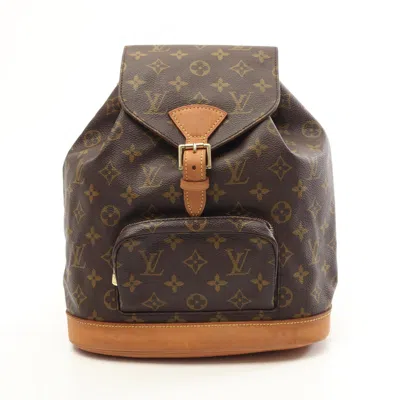 Pre-owned Louis Vuitton Brown Coated Canvas Pvc Monogram Leather Backpack ()