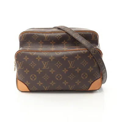 Pre-owned Louis Vuitton Brown Coated Canvas Pvc Monogram Leather Shoulder Bag ()