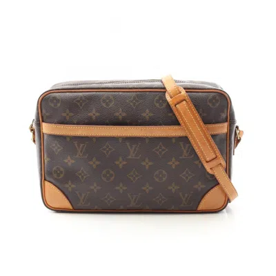 Pre-owned Louis Vuitton Brown Coated Canvas Pvc Monogram Leather Shoulder Bag ()