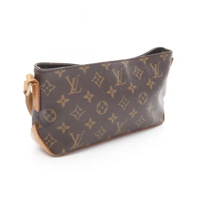 Pre-owned Louis Vuitton Brown Coated Canvas Pvc Monogram Leather Shoulder Bag ()