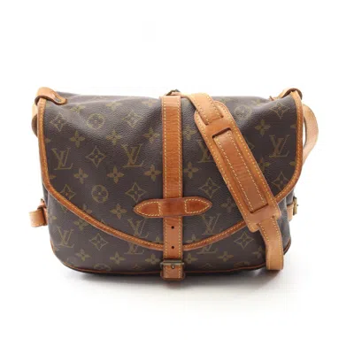 Pre-owned Louis Vuitton Brown Coated Canvas Pvc Monogram Leather Shoulder Bag ()