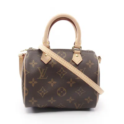 Pre-owned Louis Vuitton Brown Coated Canvas Pvc Monogram Leather Shoulder Bag ()