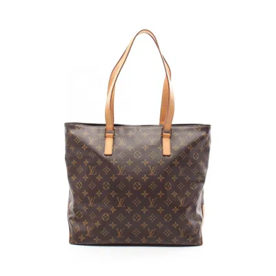 Pre-owned Louis Vuitton Brown Coated Canvas Pvc Monogram Leather Tote Bag ()
