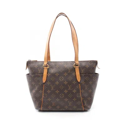Pre-owned Louis Vuitton Brown Coated Canvas Pvc Monogram Leather Tote Bag ()