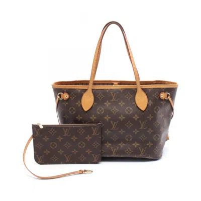 Pre-owned Louis Vuitton Brown Coated Canvas Pvc Monogram Leather Tote Bag ()