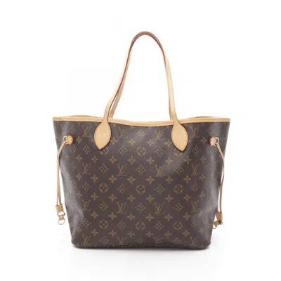 Pre-owned Louis Vuitton Brown Coated Canvas Pvc Monogram Leather Tote Bag ()