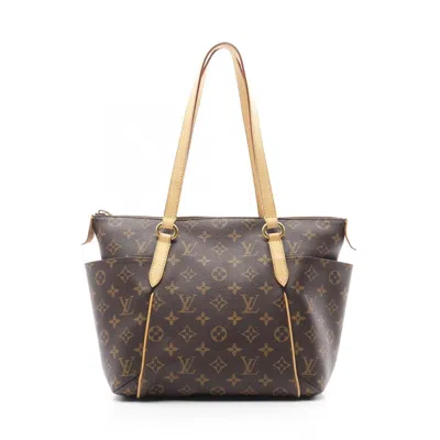 Pre-owned Louis Vuitton Brown Coated Canvas Pvc Monogram Leather Tote Bag ()