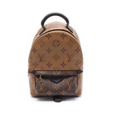 Pre-owned Louis Vuitton Brown Coated Canvas Pvc Monogram Reverse Leather Backpack ()