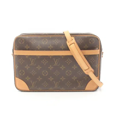 Pre-owned Louis Vuitton Brown Coated Canvas Shoulder Bag ()