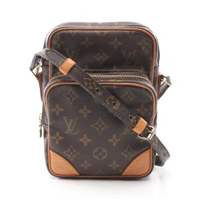 Pre-owned Louis Vuitton Brown Coated Canvas Shoulder Bag ()