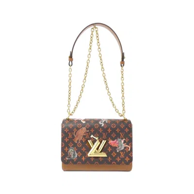 Pre-owned Louis Vuitton Brown Coated Canvas Shoulder Bag ()