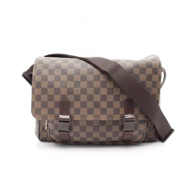 Pre-owned Louis Vuitton Brown Coated Canvas Shoulder Bag ()