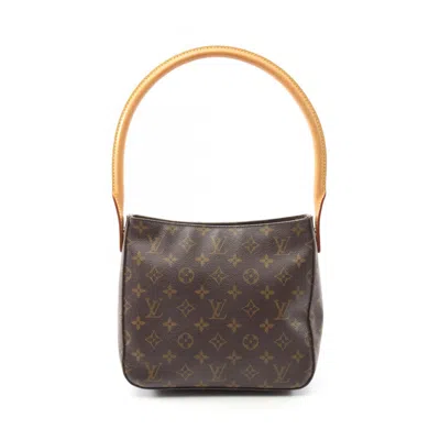 Pre-owned Louis Vuitton Brown Coated Canvas Shoulder Bag ()