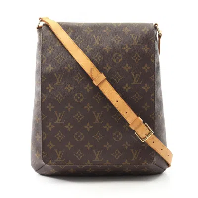 Pre-owned Louis Vuitton Brown Coated Canvas Shoulder Bag ()