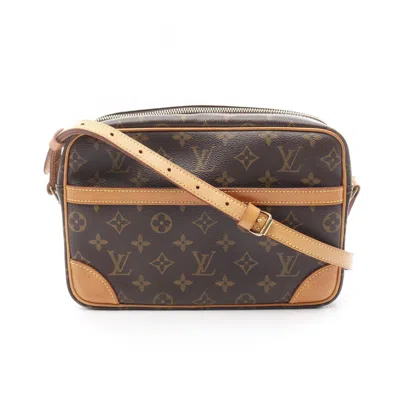 Pre-owned Louis Vuitton Brown Coated Canvas Shoulder Bag ()