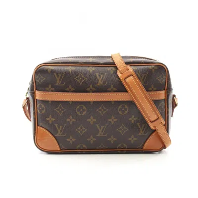 Pre-owned Louis Vuitton Brown Coated Canvas Shoulder Bag ()
