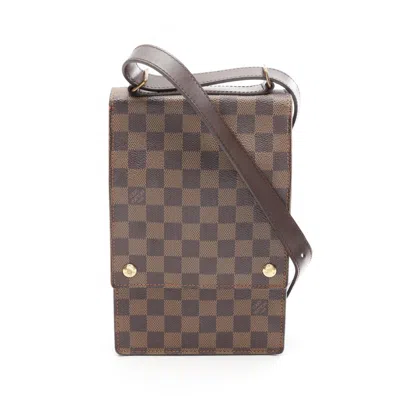 Pre-owned Louis Vuitton Brown Coated Canvas Shoulder Bag ()
