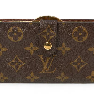 Pre-owned Louis Vuitton Brown Coated Canvas Wallet (bi-fold) ()