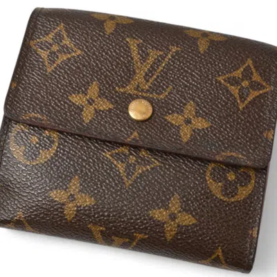 Pre-owned Louis Vuitton Brown Coated Canvas Wallet (bi-fold) ()