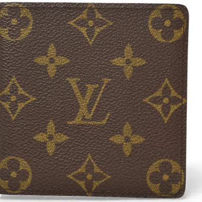 Pre-owned Louis Vuitton Brown Coated Canvas Wallet (bi-fold) ()
